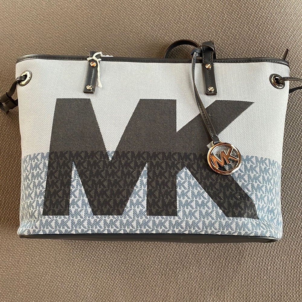 NWT Michael Kors Large Pale Blue Tote